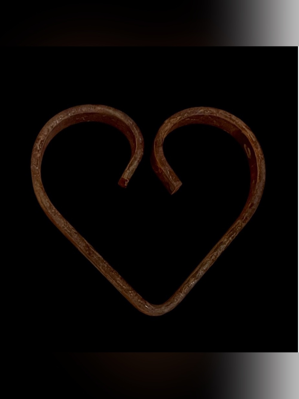 Rustic Iron Decorative Small Heart #0092